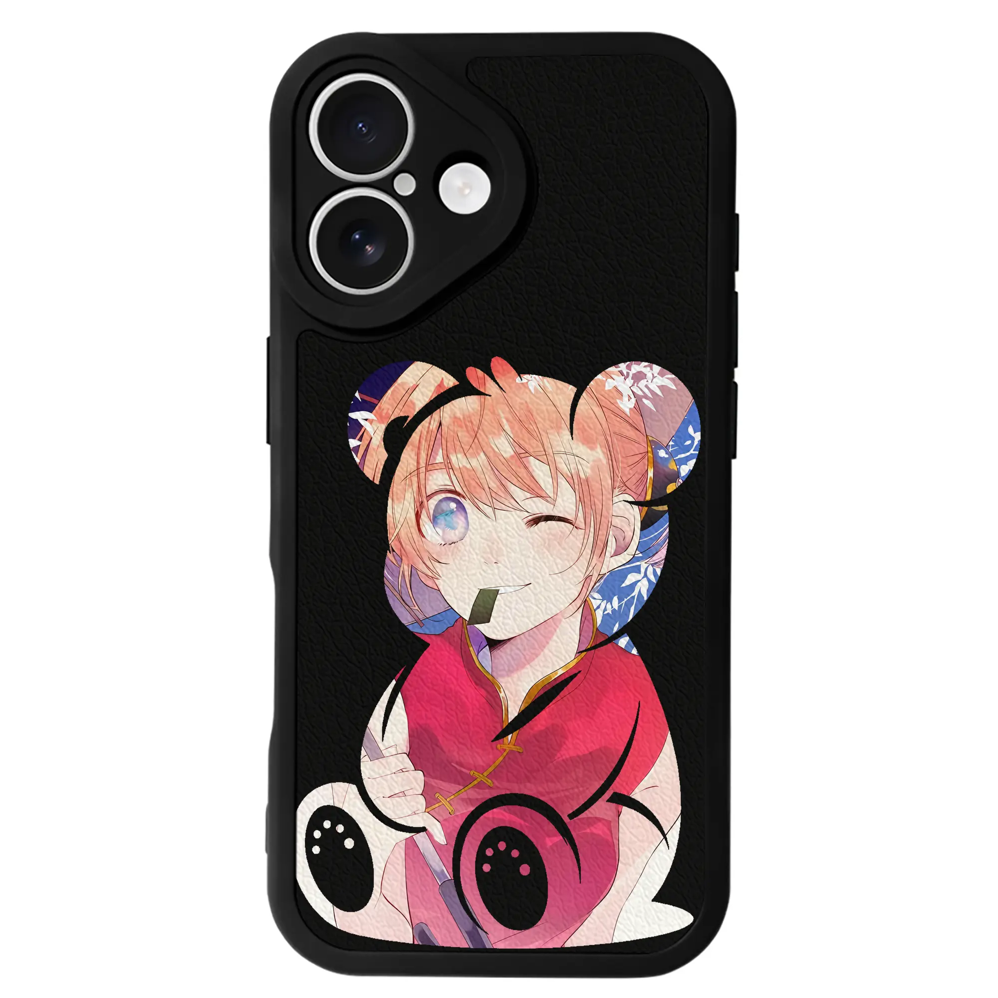 銀魂 グッズ 神楽 - IPhone 16シリーズ対応 ・ シリコンスマホケース ・ レザー調 ・ 高精度フィット ・ 耐衝撃 ・ ワイヤレス充電対応 ・ 精密カット